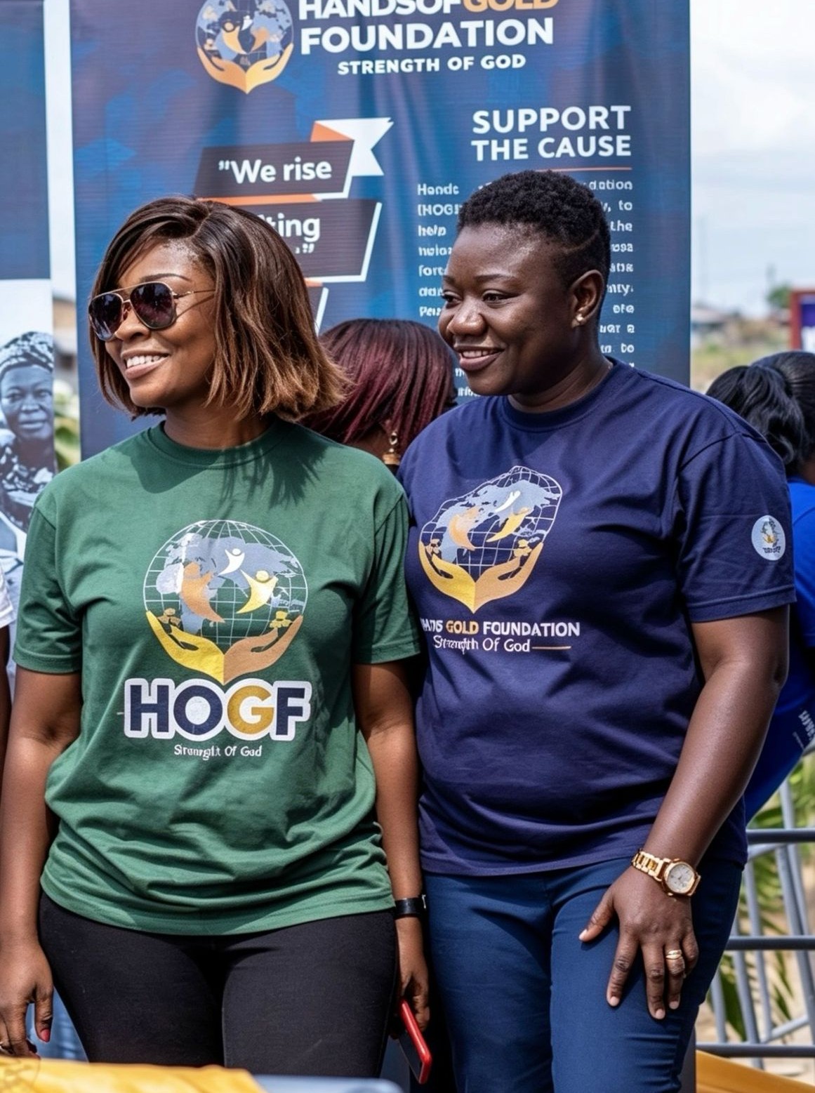 Hands of Gold Foundation team at a community outreach event